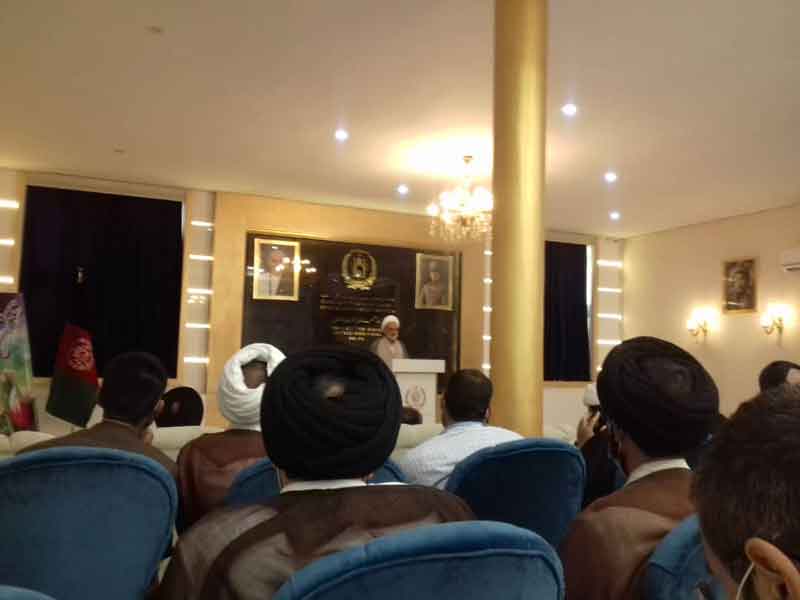 جلسه اعتراضی علماء و طلاب در کنسولگری افغانستان در مشهد