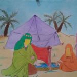 نقاشی با موضوع عید غدیر کاری از نازنین زهرا حسینی 12 ساله از تهران